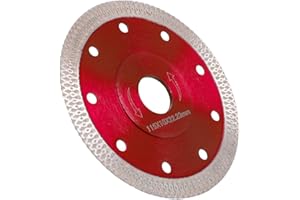 LOVESTORY Disco Diamantato 115mm Sottile professionale Taglio a secco con taglio a umido per gres porcellanato, graniti, ceramica, quarzite, marmo (Rosso)