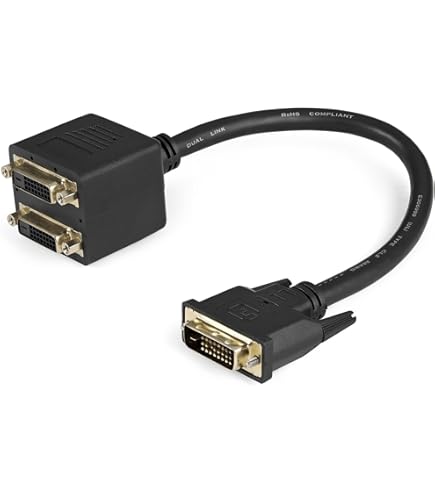 Link Cavo Splitter DVI 24+1 Maschio A 2 HDMI Femmina: Adattatore Video Per Doppio Monitor