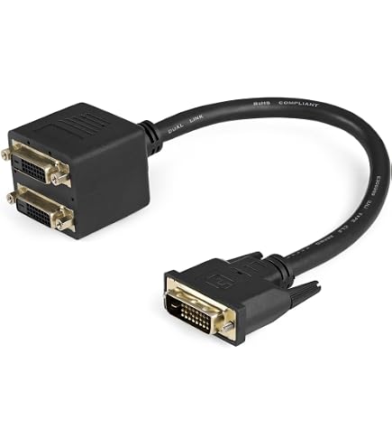 Link Cavo Splitter DVI 24+1 Maschio A 2 HDMI Femmina: Adattatore Video Per Doppio Monitor