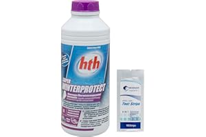 HEXAGON PISCINE ET SPA HTH Super WINTERPROTECT Liquide - 1L | Hivernage - Ultra Concentré - Non moussant + 10 Tests HPS OFFERTS 6 en 1