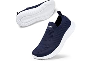 STQ Womens Slip On Trainers with Memory Foam Ladies Casual Shoes