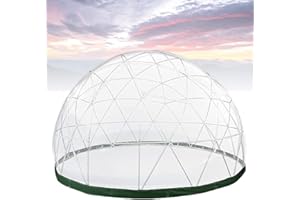 FURLOU Pièce de maison d'écran de tente à bulles de dôme de jardin de 3,6 m, couverture transparente en TPU (uniquement la couverture transparente sans cadre de tente), maison de dôme de jardin étanche