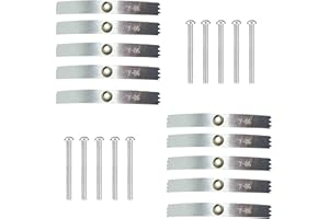 ABINCHAOBANG 10 Pcs 86 Type Socket Back Box Repair Clips, Universal Cassette Repair Tool with Adjustable Support Rods & Screw Hooks for Wall Outlet/Switch (Silver)