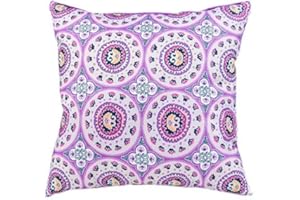 Gardenista Outdoor Decorative Scatter Cushion 45x45cm | Water Resistant Indoor Garden Printed Jaipur Cushions | Soft & Comfy Hollowfibre Filled Patio Furniture Pillow (18" Scatter Cushion)
