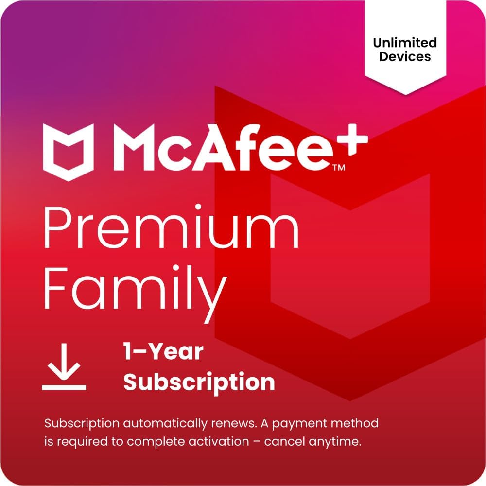 Avis d'Expert & Test Approfondi : McAfee Premium Family Unlimited Devices Antiv (Sélection)