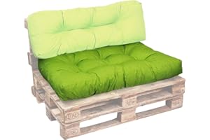bananair - Palettenkissen Outdoor 120 x 80 cm Bequem - Robuster, UV-beständiger & Wasserabweisender Stoff - Ideal für Europaletten, Palettenmöbel, Palettensofa (Sitzkissen, 120 x 80 cm, Grün)