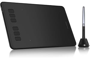 ‎HUION HUION INSPIROY H640P 8192 Tablet graficzny reagujący na nacisk z piórem bez baterii i 6 programowalnymi klawiszami funkcyjnymi