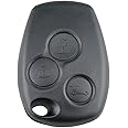 Kelay R-enault Key Fob Case Replacement For Clio Trafic Master Modus Kangoo Van Remote Car Key Cover, R-enault Kangoo Key Fob, Master Key Fob,3 Buttons