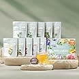 Teabox Wellness Trial Pack | 10 exquisite teas inspired by ancient Ayurvedic wisdom and meticulously crafted to rejuvenate both mind and body |(Free Valencia Glass Teacup & Elegant Ball Infuser)