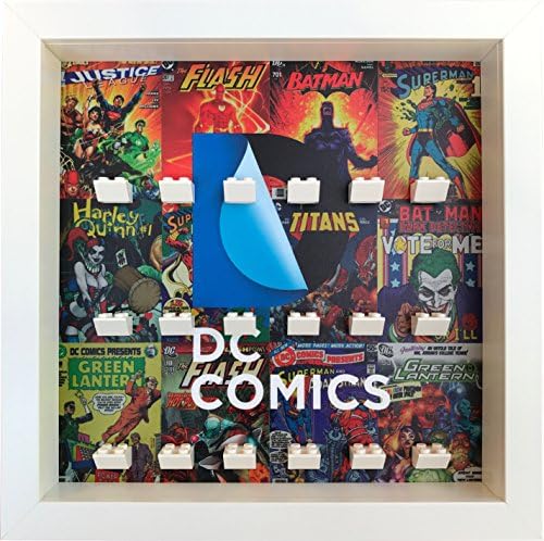 FRAMEPUNK DC Comics Display Frame compatible with LEGO® Minifigures (White)