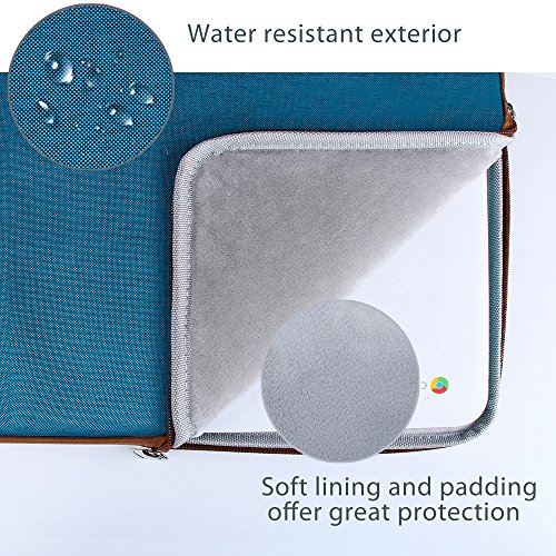 ProCase Notebook Hülle Sleeve Schütztasche Laptoptasche 13 – 13.5 Inch für Surface Book, 13″ Macbook Air Macbook Pro(Türkis) - 4