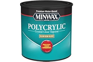 Minwax .50 Pint Semi Gloss Polycrylic Protective Finishes 24444