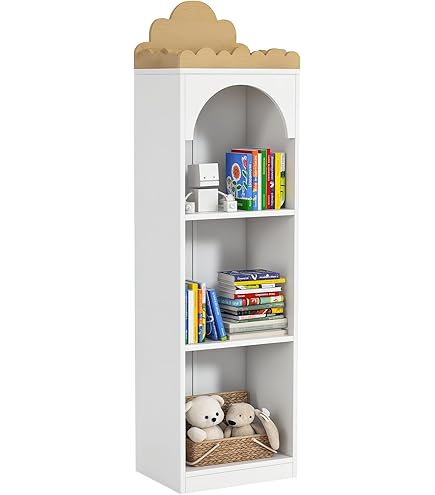 Meuble De Rangement Pour Jouets à 3 Niveaux Avec 4 Compartiments Ouverts Blanc Cwxt3212 Maisonchic 85335563