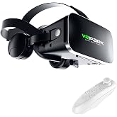 Microcase VRPARK J50 Bluetooth Kulaklıklı 3D Sanal Ger&ccedil;eklik G&ouml;zl&uuml;ğ&uuml;+ VR Kablosuz Bluetooth Kumanda-AL4754