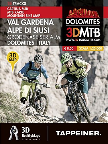 Preisvergleich Produktbild Mountainbike Karte Gröden, Seiser Alm (Mountainbike-Karten)