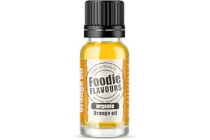 Foodie Flavours Pure Organic Orange Oil Food Flavouring 15ml