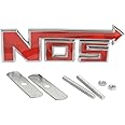 Autotrends Car 3D Metal Auto Parts Automotive Accessories Sports Logo Front Grill Badge Emblem Decal Black Racing Sport Gift (Nos)