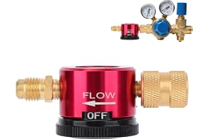 Verktyg Kväveutspolning i Mässing för HVAC, 3-Läges Regleradapter Kväveflöde vid Lödning med 1/4" Flare-Anslutning Viktig Utr