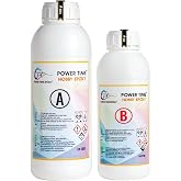 POWER TIME EPOXY 1500 GRAM Hobby Epoxy Smart/Şeffaf Epoksi Re&ccedil;ine İnce D&ouml;k&uuml;m Hobi Epoksi