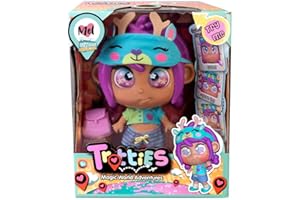 Trotties - Mel, Brasil, Fashion Doll latinoamericana, muñeca viajera de la Serie de dibus Animados, Accesorios, Bolso de Viaje y Mapa, para niñas y niños Desde 3 años,Famosa (TFT09000)
