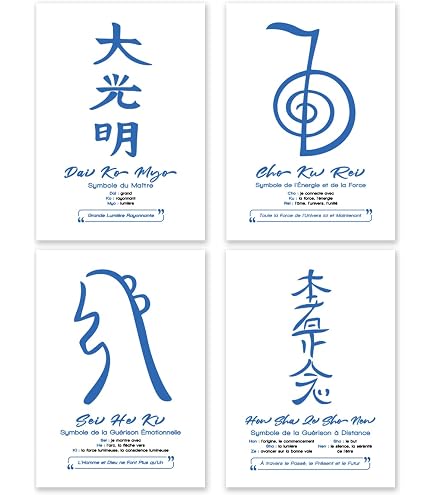 Poster du tableau des 9 chakras de yoga sur toile - Décoration pour chambre, bureau, pièce - Cadeau (30 x 45 cm) style 1, sans cadre