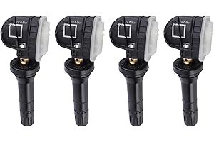 MVROPLE Tire Pressure Sensor, 4pcs Car TPMS Ford Tire Pressure Monitoring System Sensor 1862980, 2036832, 2318530 Fits Ford Ecosport/Fiesta/Focus