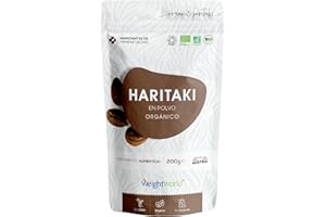 WEIGHTWORLD Haritaki en Polvo BIO con Certificado Orgánico 200g, Terminalia Chebula - Apto para Veganos, Certificado por la Soil Association, Hasta 2 Cucharadas al Día, Sin Gluten ni OGM