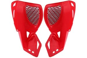 Qiilu motorcycle hand guard, Universal 7/8" Dirt Bike Scooter ATV Motorcycle Brush Bar Hand Guards Handguard (Red)