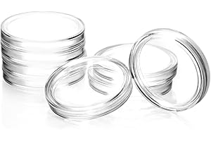 QWORK® 200 szt kapsuł na monety - 25mm - Okrągłe kapsuły na monety do przechowywania monet