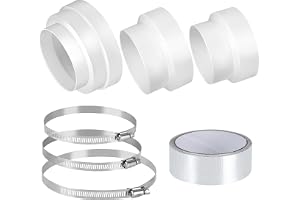3 st. frånluftsslang adapter, Ø 79 97 100 116 120 136 146 mm, PP