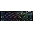 Logitech G Logitech G915 LIGHTSPEED RGB Mechanical Gaming Keyboard, Low Profile GL Clicky Key Switch, LIGHTSYNC RGB, Advanced LIGHTSPEED Wireless and Bluetooth Support - Clicky