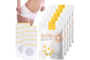 PLLYPE Bee Venom Slimming Patches, 50PCS Bee Venom Lymphatic Drainage Slimming Patch, Bee Venom Slimming Patches,Bee Ven-om Lymphatic Patches, Bee Ven-om Lymphatic Drainage & Slimming Patches for Body