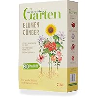Mein schöner Garten Blumendünger 2,5kg – Zulässig für den Bio-Anbau – Dünger für alle Blumen – Kräftigender Dünger…
