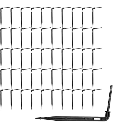 AERZETIX 10er Set Einstellbare Tropfer 0-70 L/h – Gartenbewässerung Aus Kunststoff