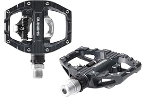 Shimano PD-EH500, SPD-Fahrradpedale, Klampen-Set inklusive, Mountainbike, zweiseitige Plattform, Metall