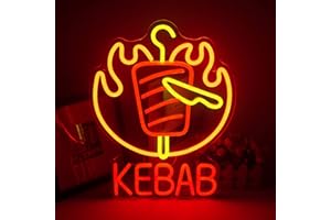 ineonlife Baobab arbre néon LED néon Baobab forme de signe lumineux orange rouge USB pour la décoration murale stand de nourriture restaurant partie barbecue décoration…