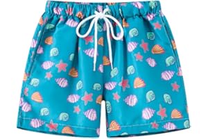 XIVISTO Enfants Short de Bains Garçons D'Ete Maillot de Bain Pantalon Court de Plage à Séchage Rapide à Taille élastique