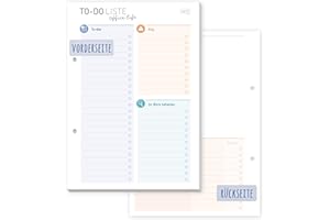 ‎HÄFFT Häfft® To-do Listen Block A5 "Office Life" 50 Blatt - mit Prios, To-do-Tracker & freiem Platz für Notizen - klimafreundlich und nachhaltig