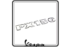 GSC RICAMBI SRL TARGHETTA SCRITTA ADESIVA COFANO LATERALE COMPATIBILE CON PIAGGIO VESPA PX 150.