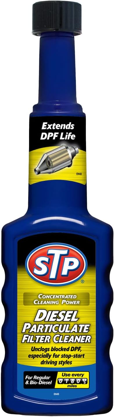 STP Diesel Particulate Filter Cleaner 200 ml, Cleans and Protects Your Filter by Removing Soot in One Treatment, Restores Power and Acceleration, Mechanical Car Cleaning Products, Made in the UK