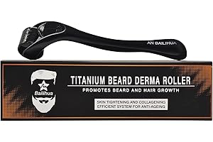 AN BAILIHUA Beard Growth Roller/Derma Roller for Men/Microneedle Roller /540 0.5MM Titanium Needles (0.5mm)