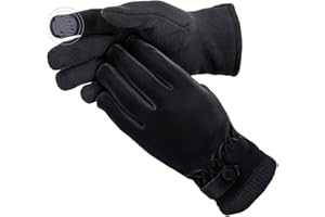 Kingmate Guantes térmicos de Invierno para Mujer, Guantes de Ciclismo de Forro Polar cálido con función de Pantalla táctil