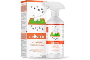 CLOSTER Stoppee Dog Weaning Agent, 750 ml, Vegetable Dog Spray Based on Citrus Fruits, Spacer Lever for Dogs Indoor and Outdoor Use, Dog Pellent Works 100% Natural