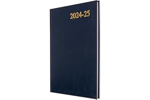 Collins Essential A5 Academic Year 2024-25 Week to View Diary - Dark Blue - Mid Year Academic Planner for Students and Teachers - ESSA53M.65-2425 - July 2024 to July 2025