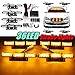 Produktbild AUDEW Auto Blitzleuchten 12V 36 LED Blitz Warn Leuchte Beleuchtung Strobe Blinklichter Licht