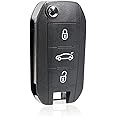 3 Buttons Flip Car Key Case For Citroen C3 C5 C6 C8 Catus Remote Key Shell Cover VA2 Blade