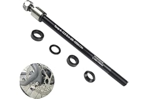 Cyberwork Remolque de Bicicleta con Eje pasante, Eje pasante M12 x 1,0 160-178 mm, Enganche para Remolque de Bicicleta, Eje pasante Compatible con la mayoría de enganches para Remolque de Bicicleta