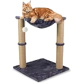 Mobiclinic&reg; Pets, Cat Scratcher, Milo, 2-in-1 Design, Hammock and 40 x 50 cm, Durable, Easy to Clean, Bed, Portable Light, Su