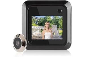 Evonecy Caméra Judas de Porte, caméra de Porte de sécurité Intelligente, pour Porte d'entrée de Porte d'entrée d'appartement à la Maison