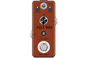 Rowin Analógico Heavy Metal Distorsión Guitarra Pedal de Efecto para Guitarra Eléctrica Bajo True Bypass LEF-305